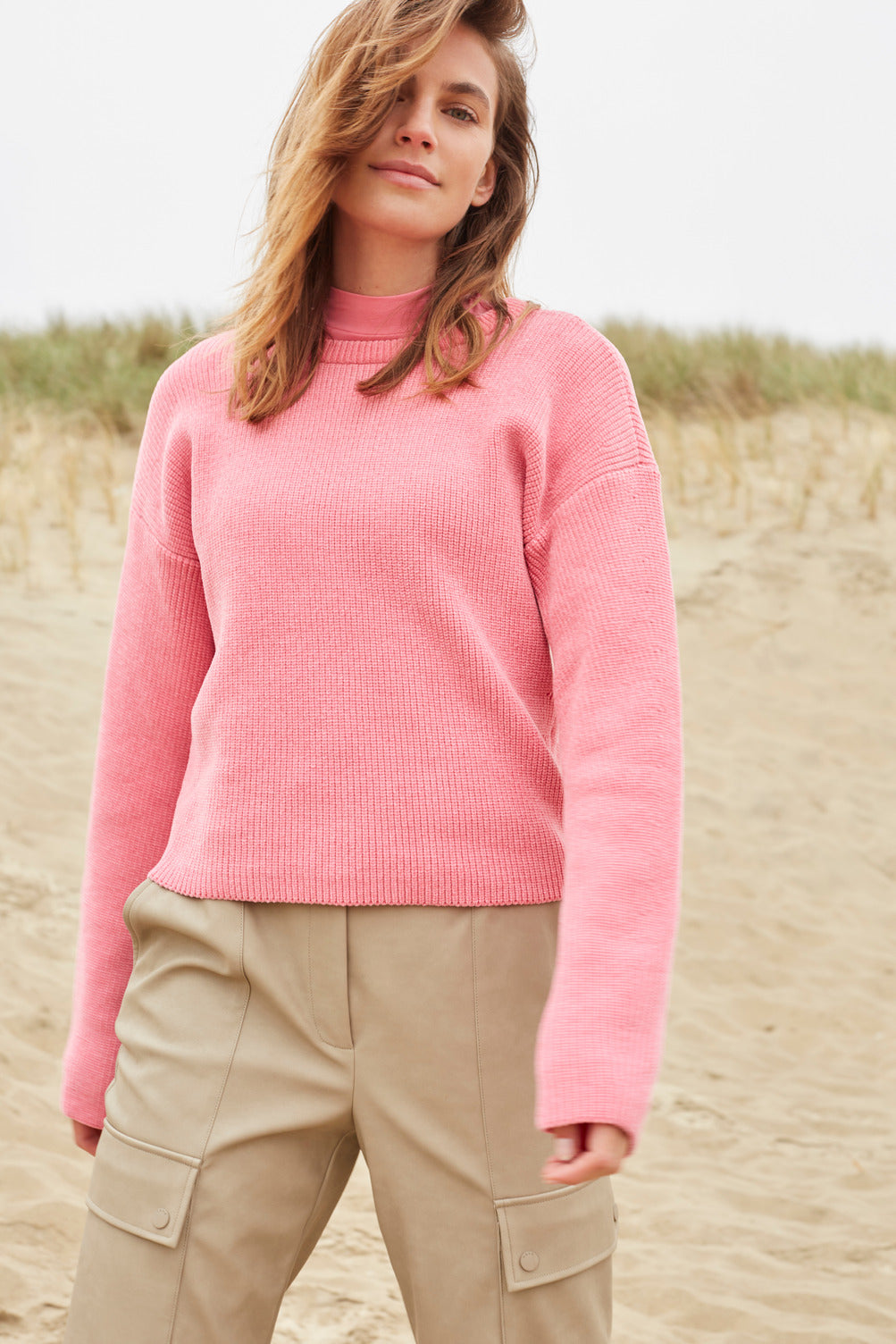 Pink on sale chenille sweater