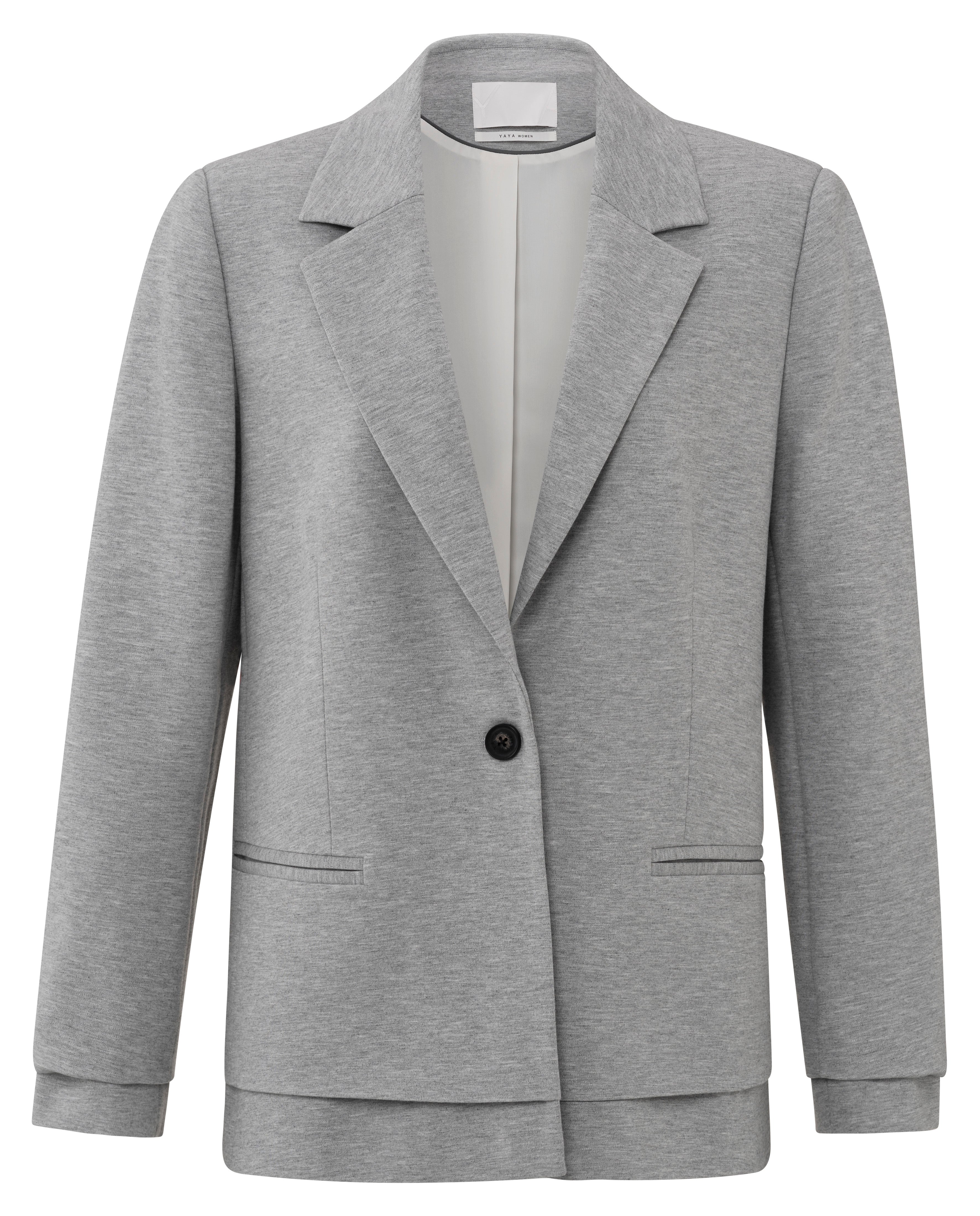 Soft melange blazer YAYA