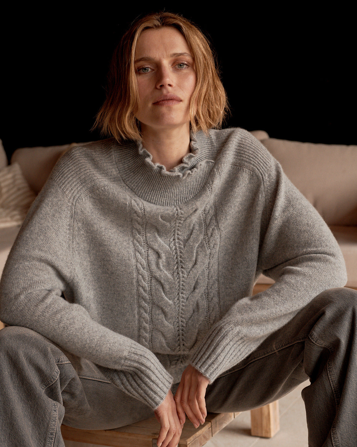 Chandail CASHMERE KNITTED PULLOVER REPEAT