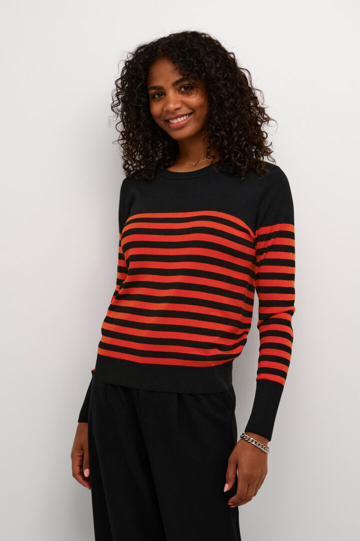 Chandail KAlizza Striped Knit Pullover KAFFE