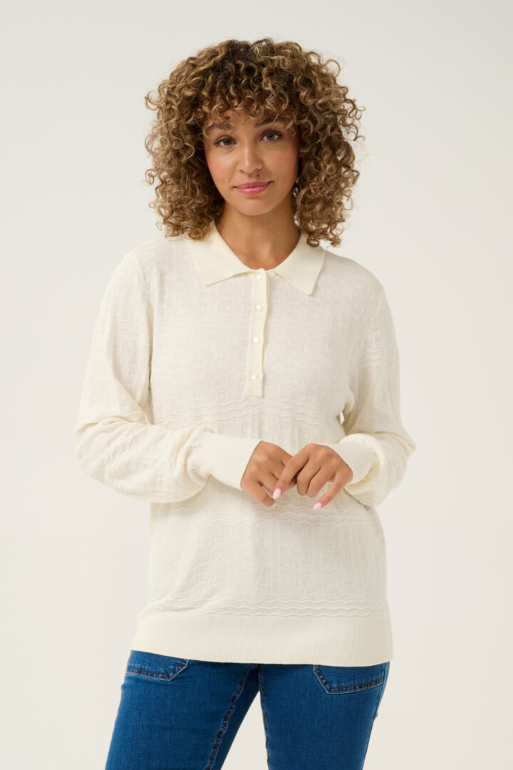 CRDela Polo Knit Blouse