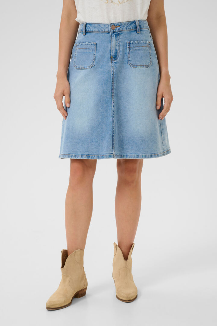 CRJuliette Denim Skirt CREAM