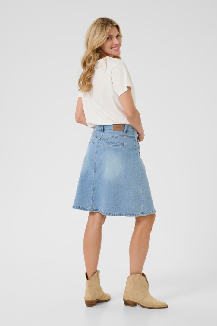 CRJuliette Denim Skirt CREAM