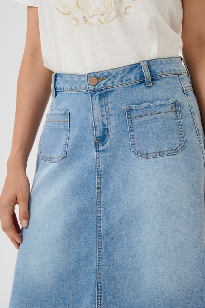 CRJuliette Denim Skirt CREAM