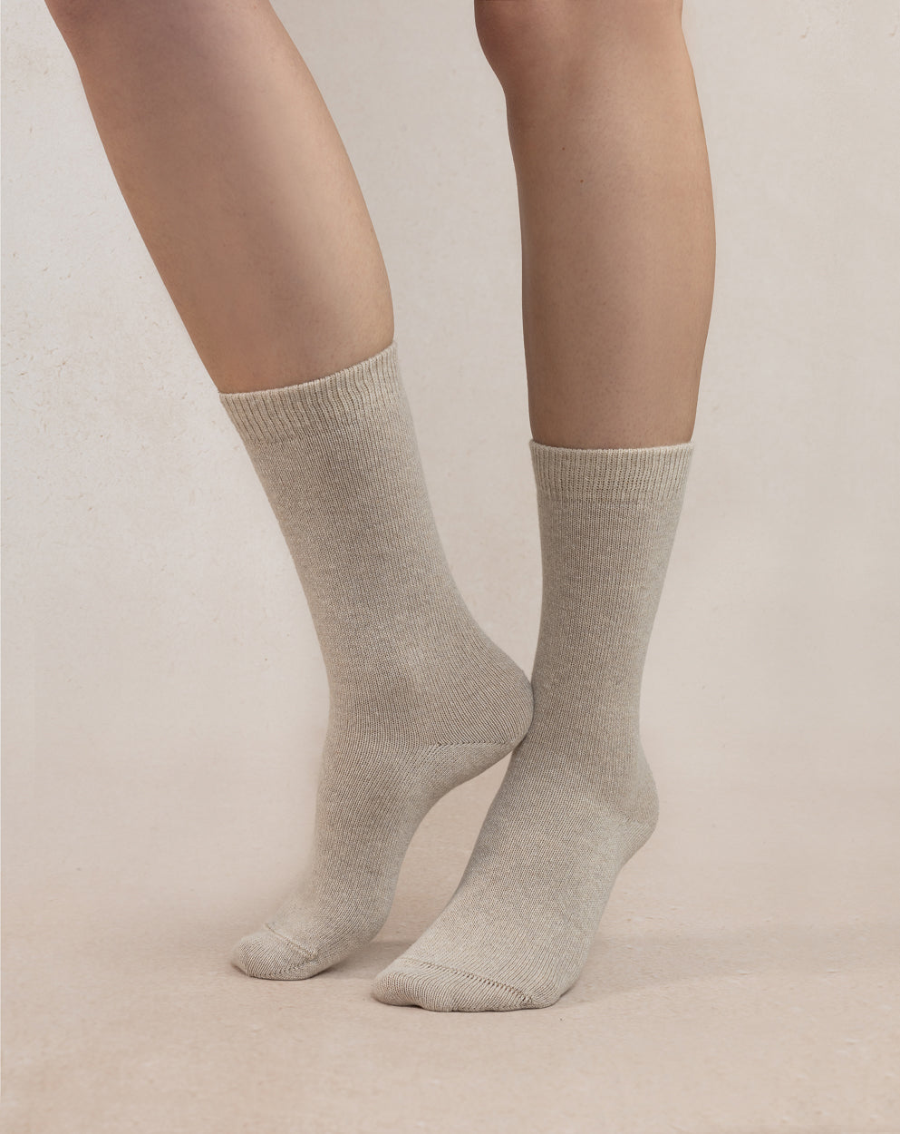 PLAIN FOREST BLUE Wool and Cashmere Sock