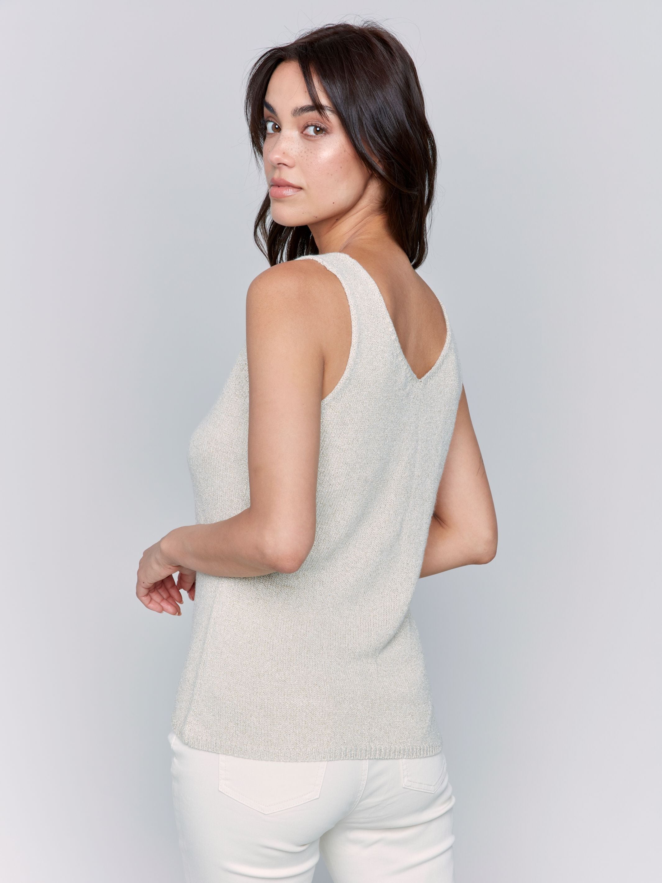 Lurex Knit Camisole CHARLIE B