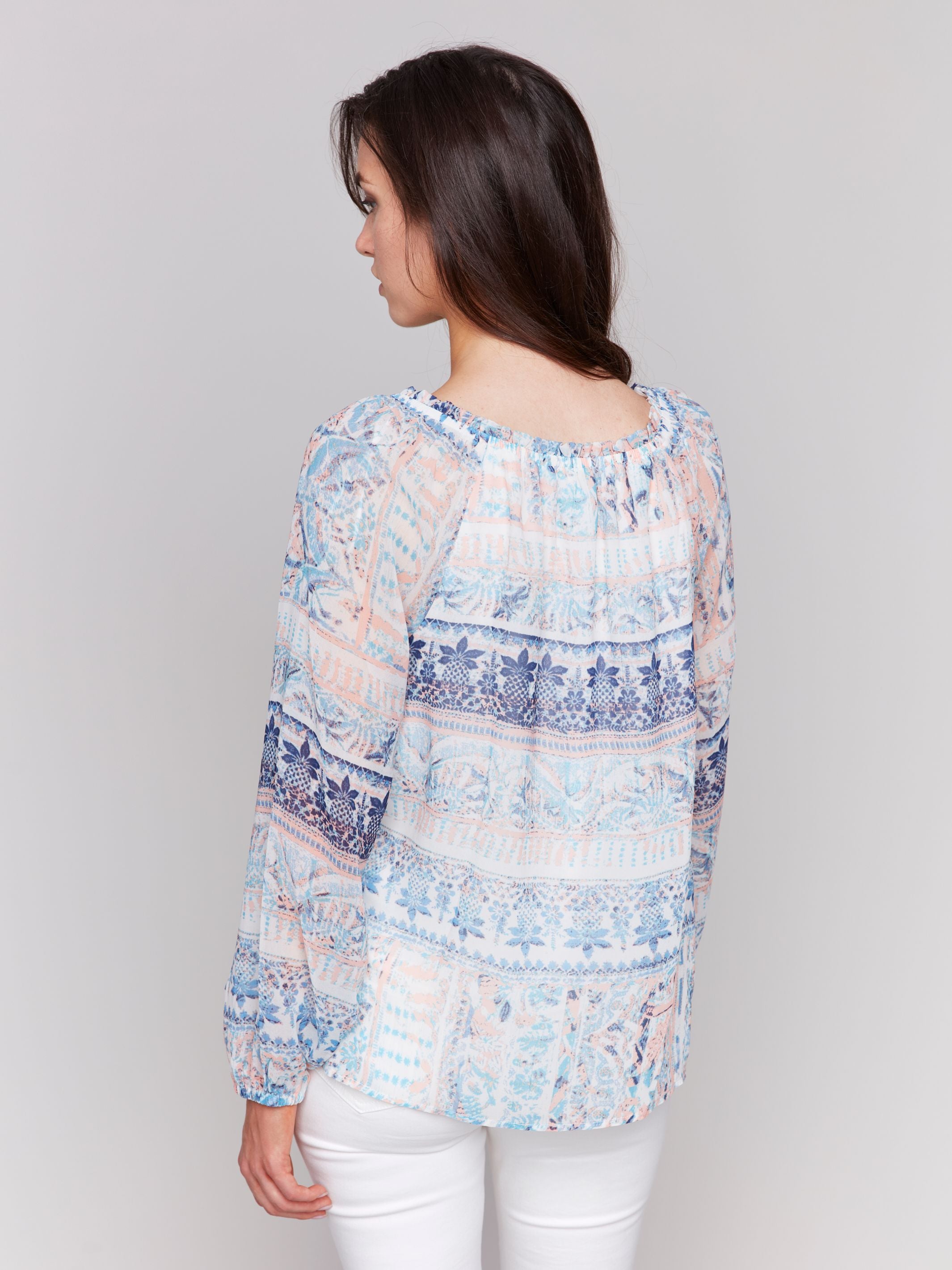 Printed Chiffon Blouse CHARLIE B